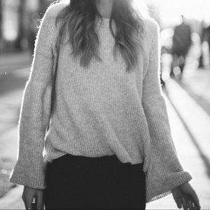 Madewell bell sleeve sweater